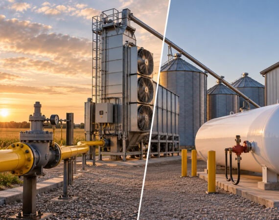 Natural Gas vs Propane Grain Dryers